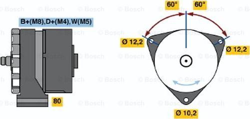 BOSCH 6 033 GB3 047 - Alternator furqanavto.az