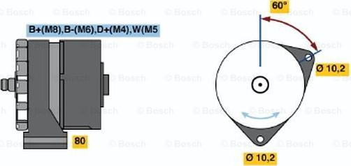 BOSCH 0 120 468 142 - Alternator furqanavto.az