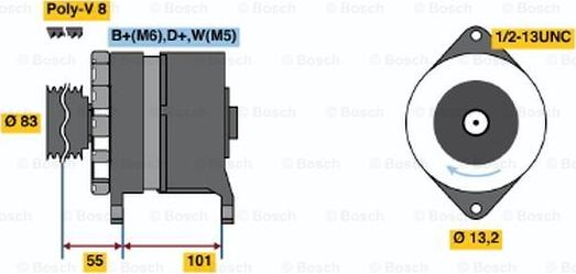 BOSCH 0 120 468 163 - Alternator furqanavto.az