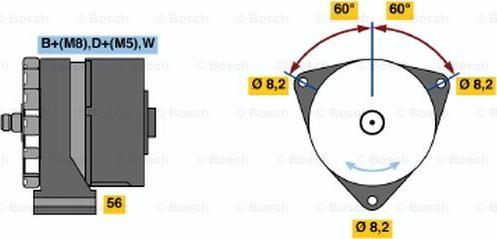 BOSCH 0 986 039 820 - Alternator furqanavto.az