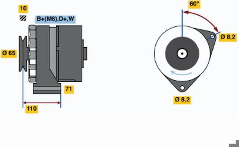 BOSCH 0120488131 - Gərginlik tənzimləyicisi, alternator furqanavto.az