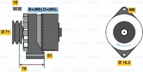 BOSCH 0 120 488 303 - Alternator furqanavto.az