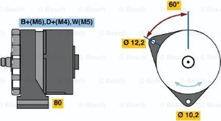 BOSCH 0 986 031 450 - Alternator furqanavto.az