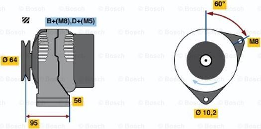 BOSCH 0 120 335 007 - Alternator furqanavto.az