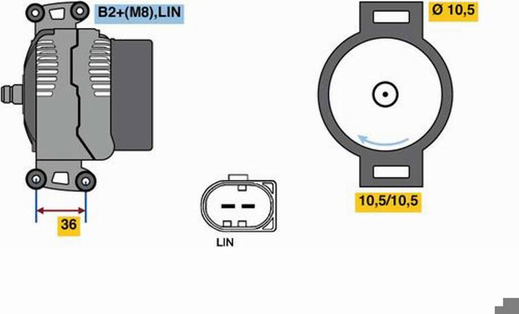 BOSCH 0 121 615 011 - Çevik birləşdirici qol furqanavto.az