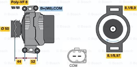 BOSCH 0 986 047 620 - Alternator furqanavto.az