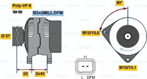 BOSCH 0 121 715 101 - Alternator furqanavto.az