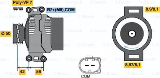 BOSCH 0 121 715 011 - Alternator furqanavto.az