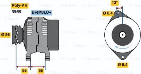 BOSCH 0 986 039 170 - Alternator furqanavto.az