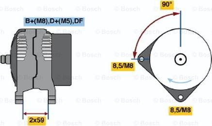 BOSCH 0 123 515 009 - Alternator furqanavto.az