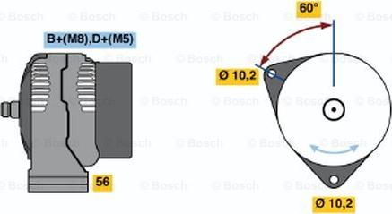 BOSCH 0 123 510 060 - Alternator furqanavto.az