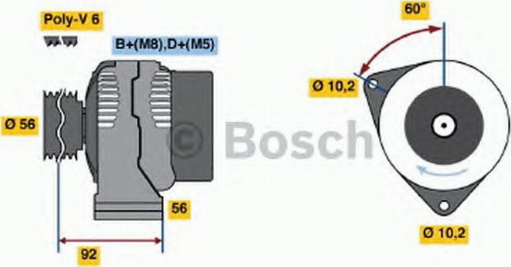 BOSCH 0 123 510 074 - Alternator furqanavto.az