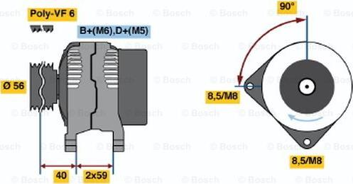 BOSCH 0 123 510 109 - Alternator furqanavto.az