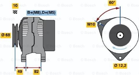 BOSCH 0 123 315 500 - Alternator furqanavto.az