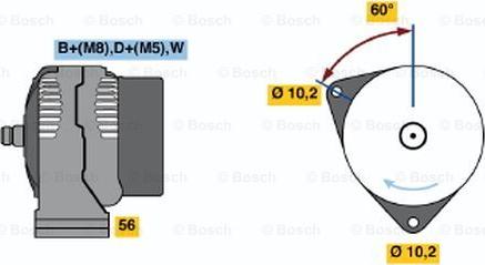 BOSCH 0 123 315 501 - Alternator furqanavto.az