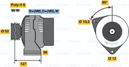 BOSCH 0 123 310 041 - Alternator furqanavto.az