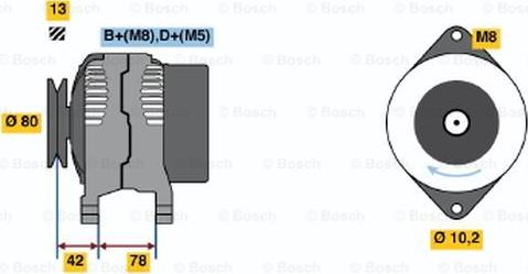 BOSCH 0 123 310 051 - Alternator furqanavto.az