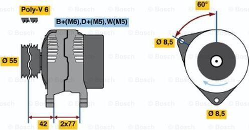 BOSCH 0 986 038 990 - Alternator furqanavto.az