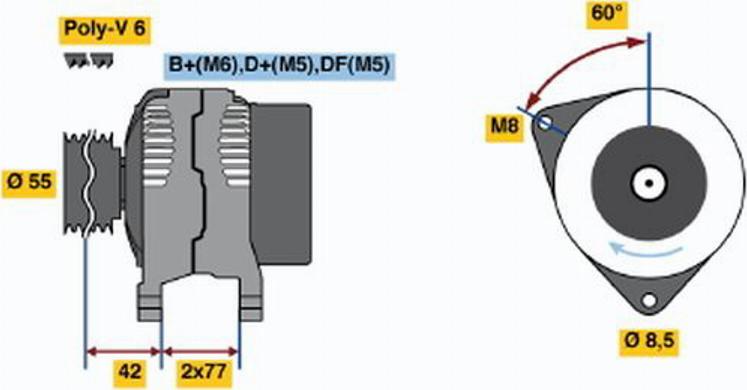 BOSCH 0 123 310 023 - Alternator furqanavto.az