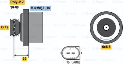 BOSCH 0 122 468 015 - Alternator furqanavto.az