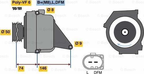 BOSCH 0 122 0AA 3R0 - Alternator furqanavto.az