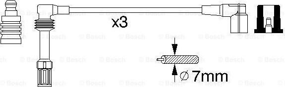 BOSCH 0 356 912 947 - Alovlanma kabeli dəsti furqanavto.az