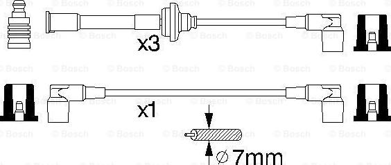 BOSCH 0 356 912 825 - Alovlanma kabeli dəsti furqanavto.az