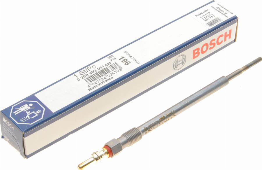 BOSCH 0 250 403 011 - İşıqlandırma şamı furqanavto.az