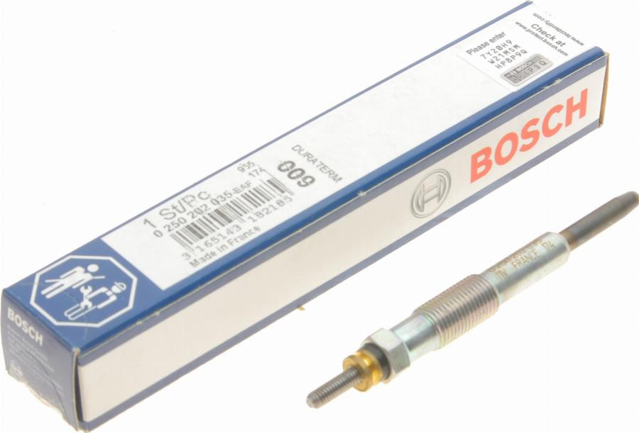 BOSCH 0 250 202 035 - İşıqlandırma şamı furqanavto.az