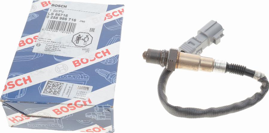 BOSCH 0 258 986 716 - Lambda Sensoru furqanavto.az