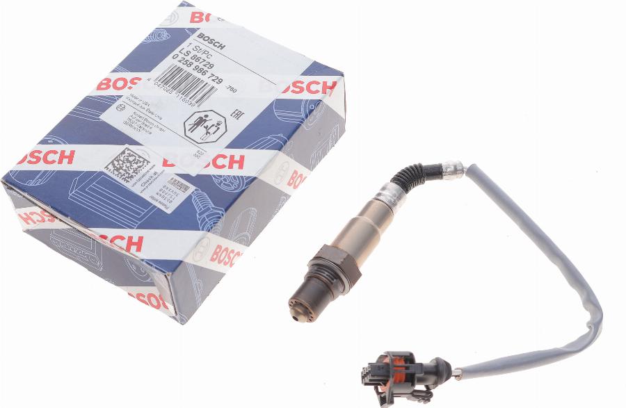 BOSCH 0 258 986 729 - Lambda Sensoru furqanavto.az