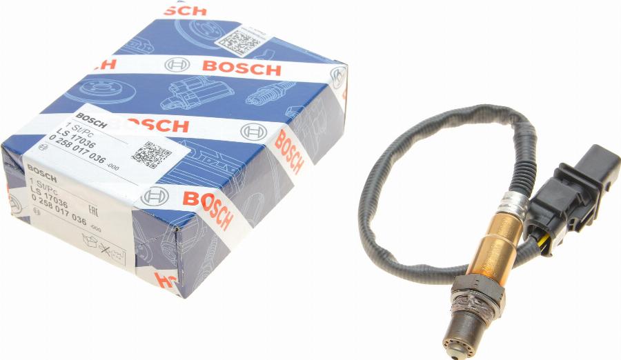 BOSCH 0 258 017 036 - Lambda Sensoru furqanavto.az