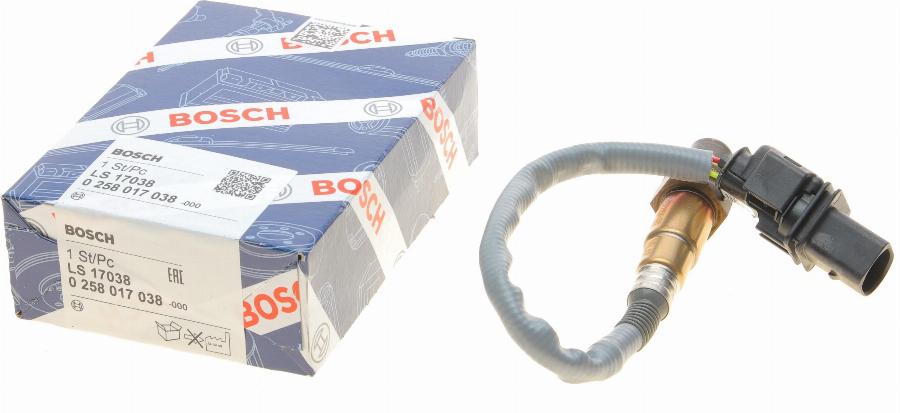 BOSCH 0 258 017 038 - Lambda Sensoru furqanavto.az