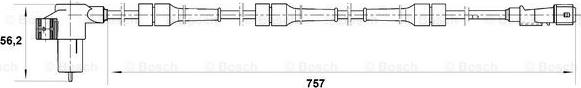 BOSCH 0 265 006 202 - Sensor, təkər sürəti furqanavto.az