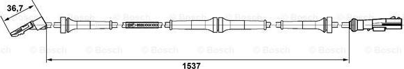 BOSCH 0 265 007 938 - Sensor, təkər sürəti furqanavto.az