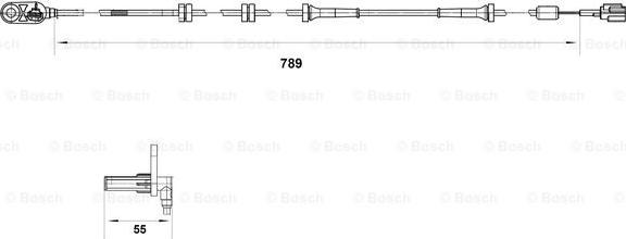 BOSCH 0 265 007 465 - Sensor, təkər sürəti furqanavto.az