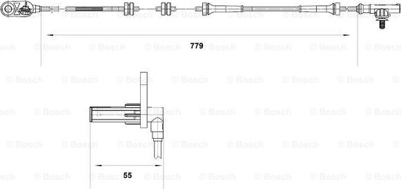 BOSCH 0 265 007 632 - Sensor, təkər sürəti furqanavto.az