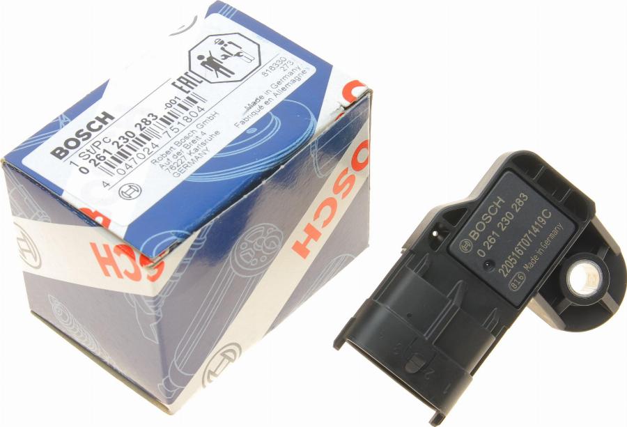 BOSCH 0 261 230 283 - Sensor, təzyiqi artırın furqanavto.az