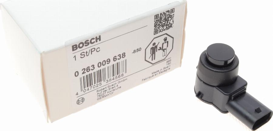 BOSCH 0 263 009 638 - Sensor, parkinq köməkçisi furqanavto.az