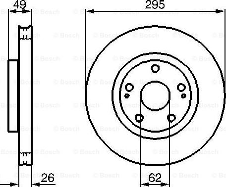 BOSCH 0 204 173 008 - Əyləc Diski furqanavto.az