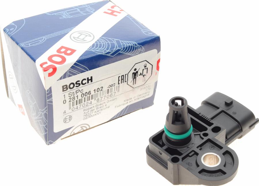 BOSCH 0 281 006 102 - Sensor, təzyiqi artırın furqanavto.az