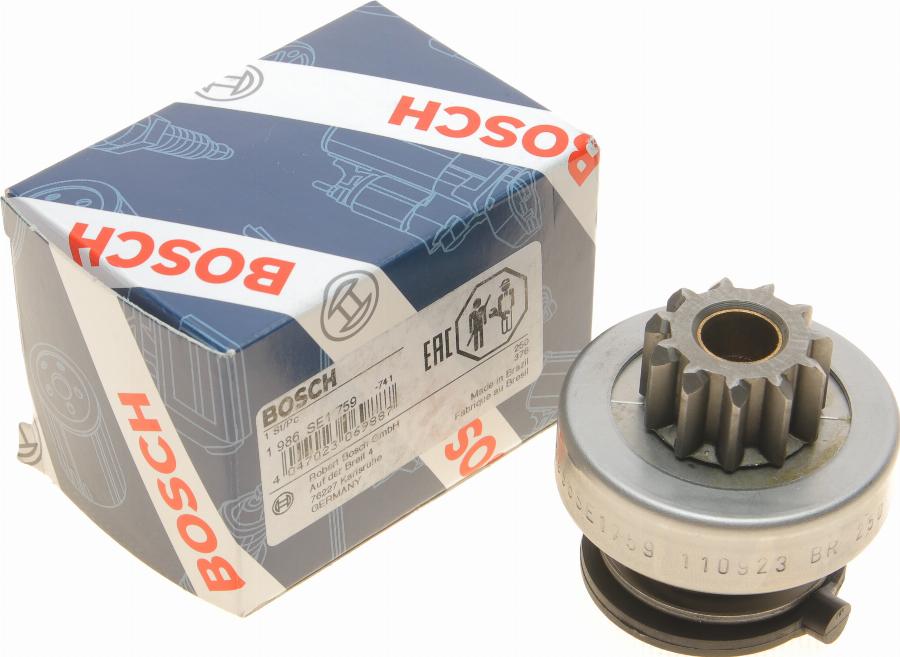 BOSCH 1 986 SE1 759 - Pinion, başlanğıc furqanavto.az