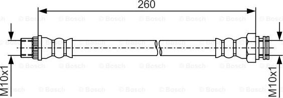 BOSCH 1 987 481 996 - Əyləc şlanqı furqanavto.az