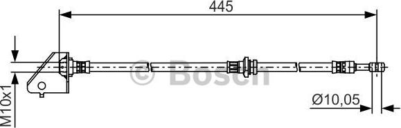 BOSCH 1987481497 - Əyləc şlanqı www.furqanavto.az