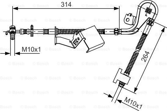 BOSCH 1 987 481 468 - Əyləc şlanqı furqanavto.az