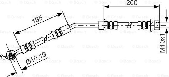 BOSCH 1 987 481 408 - Əyləc şlanqı furqanavto.az