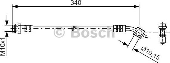 BOSCH 1 987 481 424 - Əyləc şlanqı furqanavto.az