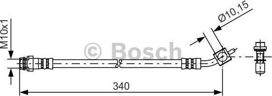 BOSCH 1 987 481 423 - Əyləc şlanqı furqanavto.az