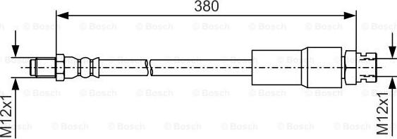 BOSCH 1 987 481 547 - Əyləc şlanqı furqanavto.az