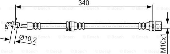 BOSCH 1 987 481 551 - Əyləc şlanqı furqanavto.az